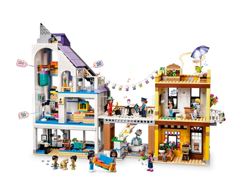 LEGO Friends: Sklep wnętrzarski i kwiaciarnia w śródmieściu (41732)