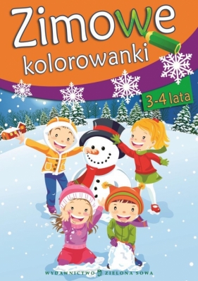 Zimowe kolorowanki 3-4 - Opracowanie zbiorowe