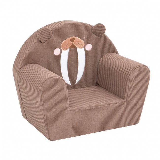 Fotel dziecięcy sztruksowy New Baby Mors