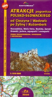 Atrakcje pogranicza Polsko-Słowackiego 1:100 000