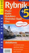 Rybnik plan miasta Pszów, Radlin, Rydułtowy, Wodzisław Śląski, Żory