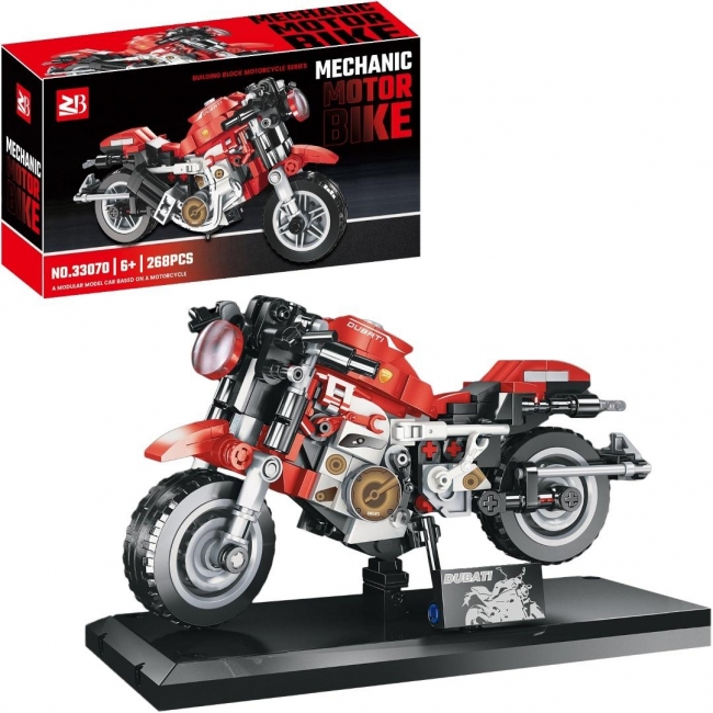 <img src='https://webimage.pl/pics/186/2/d5901353692186.jpg' style='height:440px' /> Klocki motocykl 268el