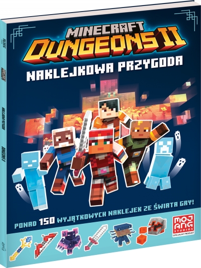 <img src='https://webimage.pl/pics/186/2/d9788329102186.jpg' style='height:440px' /> Dunegons II. Naklejkowa przygoda. Minecraft