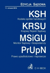 Kodeks spółek handlowych Krajowy Rejestr Sądowy Monitor Sądowy i Gospodarczy Prawo upadłościowe i naprawcze