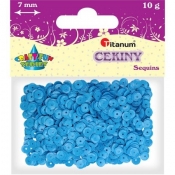 Cekiny okrągłe 7mm 10g - niebieskie
