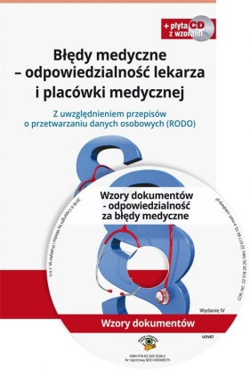 Błędy medyczne - odpowiedzialność lekarza i placówki medycznej + płyta CD - Sieńko Agnieszka, Kaczmarczyk Dorota