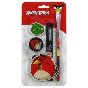 Zestaw 4 przyborów szkolnych Angry Birds