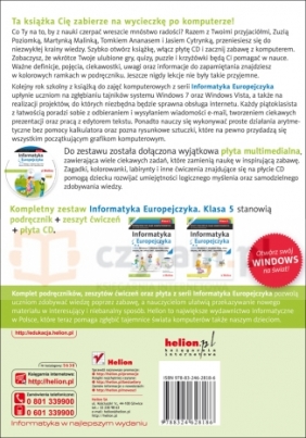 Informatyka Europejczyka 5 Podręcznik do zajęć komputerowych z płytą CD Edycja: Windows 7, Windows Vista, Linux Ubuntu, MS Office 2007, OpenOffice.org - Kiałka Danuta, Kiałka Katarzyna
