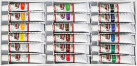 Farby gwasz Maries 12 ml. 18 kolorów (7318 B)