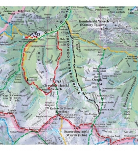 Puzzle 1000: Tatry - mapa turystyczna 1:50 000