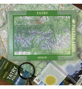 Puzzle 1000: Tatry - mapa turystyczna 1:50 000