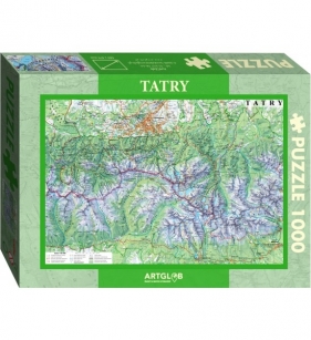 Puzzle 1000: Tatry - mapa turystyczna 1:50 000