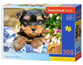 Puzzle Puppy-on-a-Picnic 300 (B-030187)