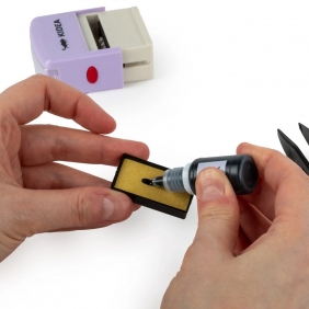 Stempel do tkanin z literkami Kidea