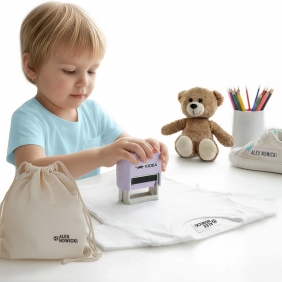 Stempel do tkanin z literkami Kidea