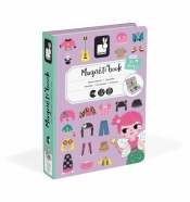 Janod, magnetyczna układanka - Kostiumy. Dziewczynka. Magnetibook (J02718)