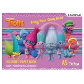 Papier kol.A5/10 kol.Trolls 358847