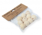 Dekoracje koraliki drewniane 20mm 10szt