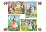 PUZZLE 4W1 SNOW WHITE AND THE SEVEN DWARFS 3+ TW Opracowanie zbiorowe