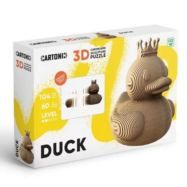 <img src='https://webimage.pl/pics/188/4/d4820191134188.jpg' style='height:440px' /> Puzzle 3D z kartonu Kaczka