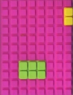 Notes silikonowy A7 Unipap Blocks w kratkę 60 kartek fioletowy - <br />