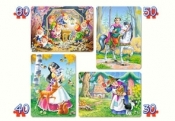 PUZZLE 4W1 SNOW WHITE AND THE SEVEN DWARFS 3+ TW - Opracowanie zbiorowe