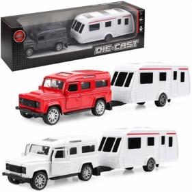 Auto metalowe z przyczepą MIX