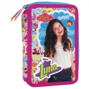 Piórnik z wyposażeniem dwukomorowy Soy Luna 10