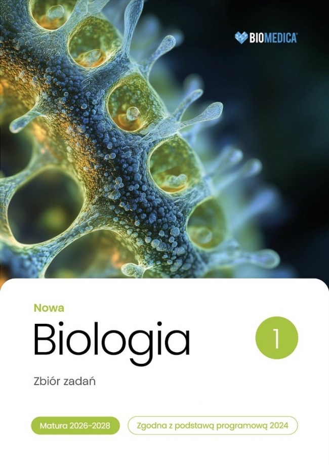 <img src='https://webimage.pl/pics/188/7/d9788397147188.jpg' style='height:440px' /> Biologia LO Nowa Zbiór zadań. Matura 2026-2028 T.1