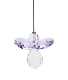 Zawieszka Crystal angel - Light Amethyst