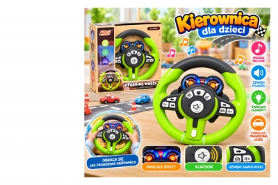 <img src='https://webimage.pl/pics/188/8/d5902496228188G8737.jpg' style='height:440px' /> Kierownica ze światłem i dźwiękiem