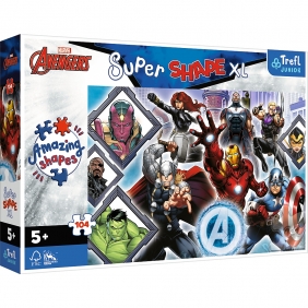 Puzzle 104 XL Super Shape: Marvel The Avengers