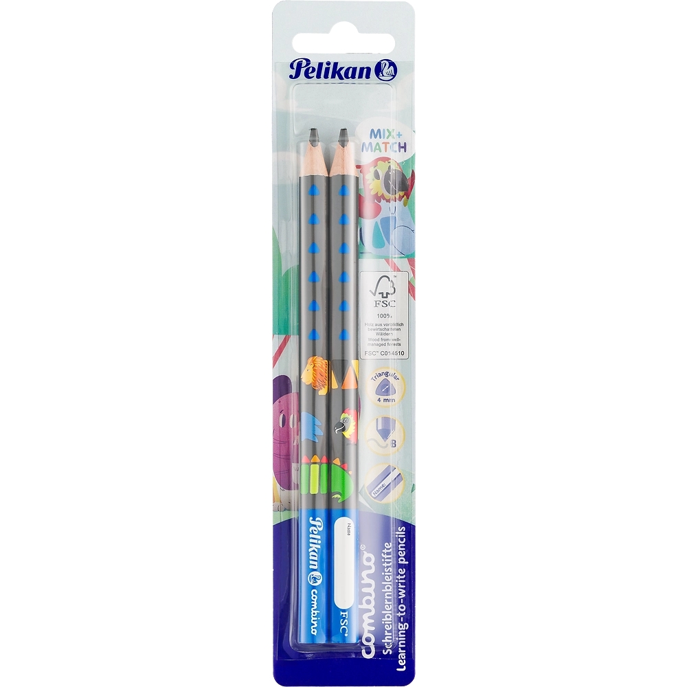 Ołówki Pelikan Combino - niebieskie, 2 szt