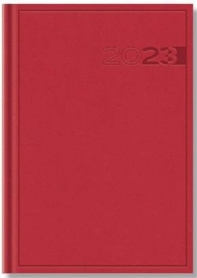 Terminarz 2023 B7 Print czerwony
