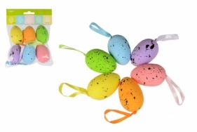 Ozdoba Wielkanocna jajka nakrapiane 6 kolorów zawieszka