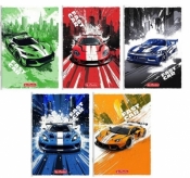 Zeszyt A5/32K linia podwójna Fast Cars (10szt)