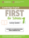 First for Schools 1 SB w/o ans Corporate Author Cambridge ESOL