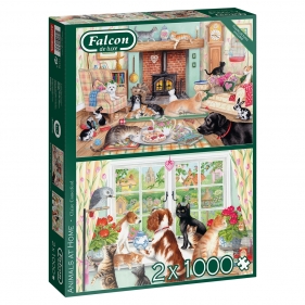 Puzzle 2x1000: Falcon - Zwierzęta domowe (11318)
