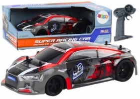 Auto R/C 1:18 gumowe koła drift czerwony