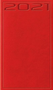 Kalendarz 2021 Tygodniowy Print czerwony