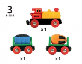 Brio Trains & Vehicles: Lokomotywa z betoniarką (63331900)