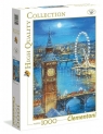  Clementoni, Puzzle High Quality Collection 1000: Snow Flakes on The Big Ben