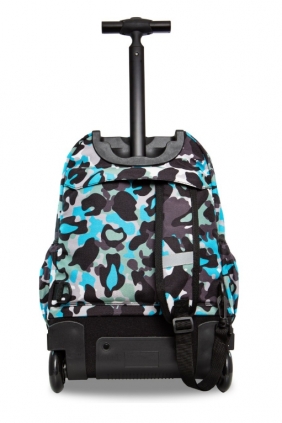 CoolPack - Junior - Plecak młodzieżowy na kółkach - Camo blue (Badges) (A28113)