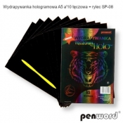 Wydrapywanka hologramowa A5 tęczowa