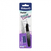 Pióro Wieczne Pelikan Twist Color Edition - biało-czarne + naboje