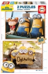 PUZZLE 2 X 50 DREWNIANE MINIONKI