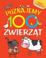 Poznajemy 100 zwierząt. Książka z naklejkami - Joanna Babula