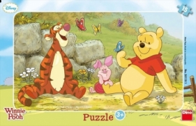 Puzzle 15 Ramkowe Kubuś Puchatek DINO - Kubuś Puchatek