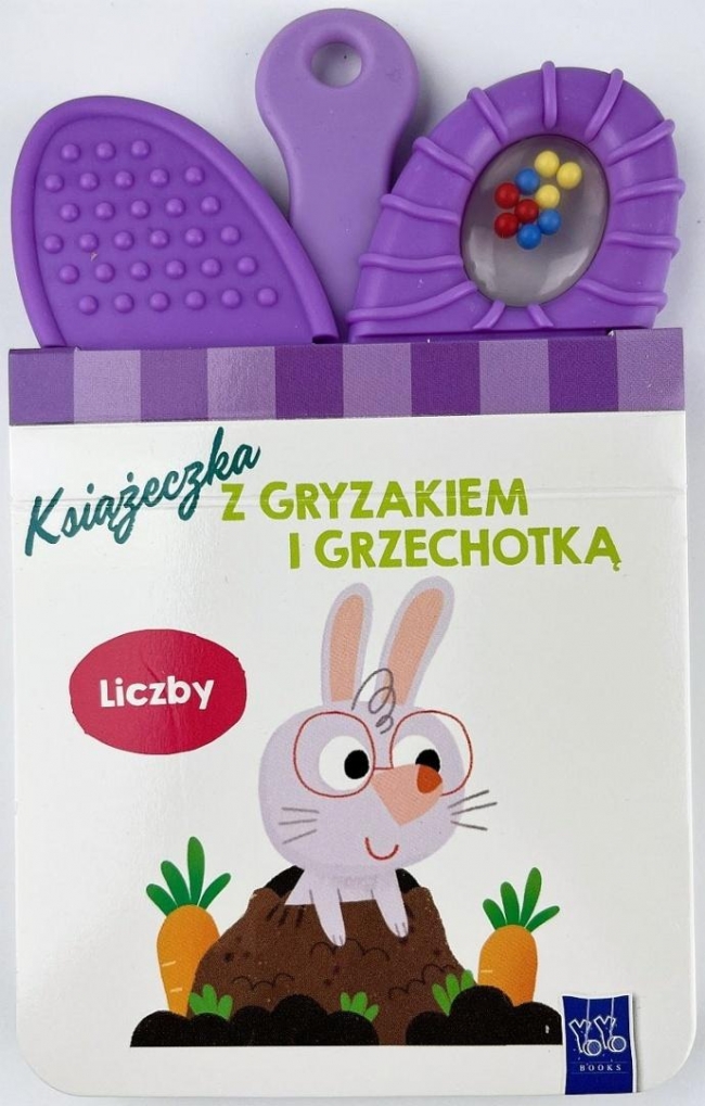 Książeczka z gryzakiem i grzechotką. Liczby