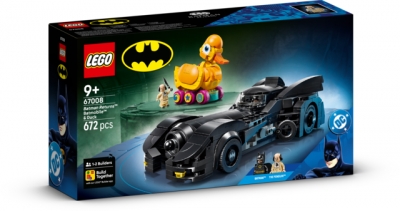 <img src='https://webimage.pl/pics/191/5/d5702018345191.jpg' style='height:440px' /> LEGO SUPER HEROES BATMOBIL I KACZKA Z FILMU POWRÓT BATMANA 67008